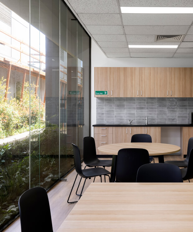Catholic Education Melbourne classroom with glass walls